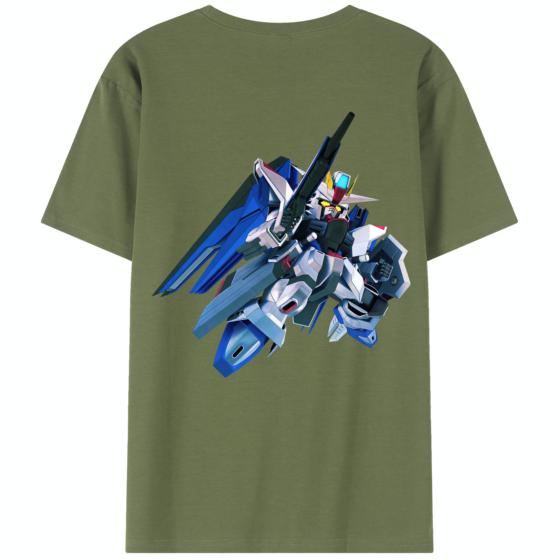 （画像用） 機動戦士ガンダム Mobile Suit Gundam 綿100％半袖Tシャツ（背面プリント）